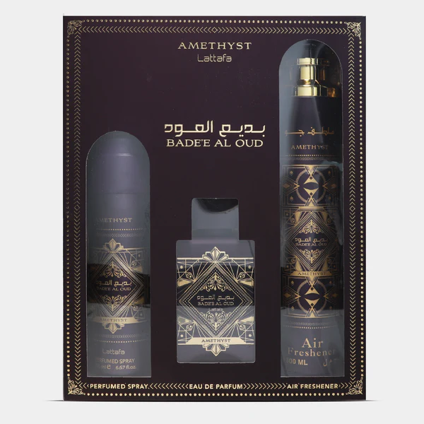 BADE'E AL OUD AMETHYST 3PCS GIFT SET